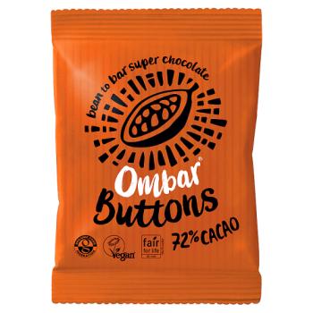 Ombar Buttons Dark Chocolate 72%