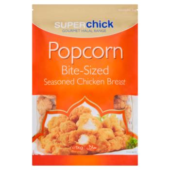 Superchick Popcorn Bite-Sized Seasoned Chicken Breast 1kg