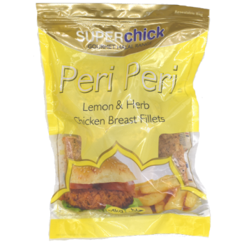 Superchick Peri Peri Chicken Breast Fillets Lemon & Herb Halal 1kg 