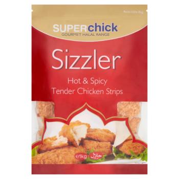 Superchick Sizzler Hot & Spicy Tender Chicken Strips 1kg