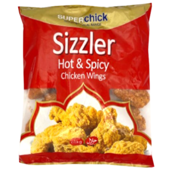 Superchick Sizzler Hot & Spicy Chicken Wings 1kg