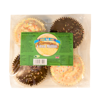 Baker Boys Iced Muffins 4pk 