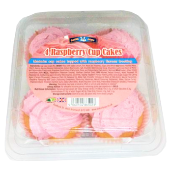 Baker Boys Raspberry Cup Cakes 4s