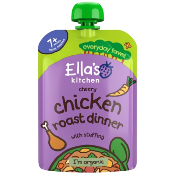 Ella's Kitchen Organic Chicken Roast Dinner Baby Food Pouch 7+ Months 130g