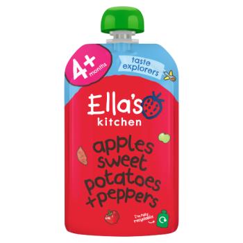 Ella's Kitchen Organic Apples, Sweet Potatoes and Peppers Baby Pouch 4+ Months 120g