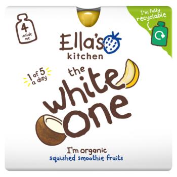 Ella's Kitchen The White One Squished Smoothie Fruits 4 x 90g