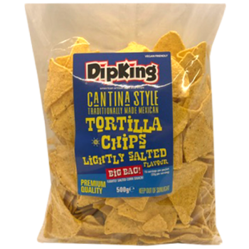 DipKing Lightly Salted Tortilla Chips 500g 