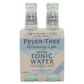 FEVER-TREE Refreshingly Light Indian Tonic Water 4 x 200ml