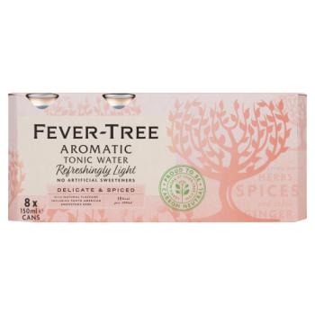 Fever-Tree Refreshingly Light Aromatic Tonic Water 8 x 150ml