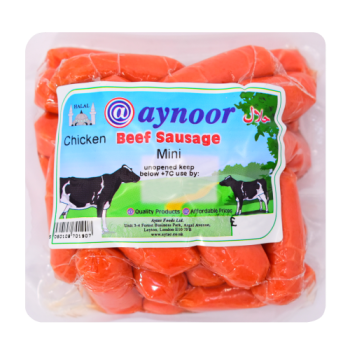Aynoor Mini Chicken Beef Sausages Halal 300g 