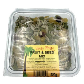 Tooty Fruity Fruit & Seed Mix 220g 