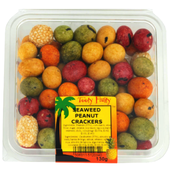 Tooty Fruity Seaweed Peanut Crackers 130g 