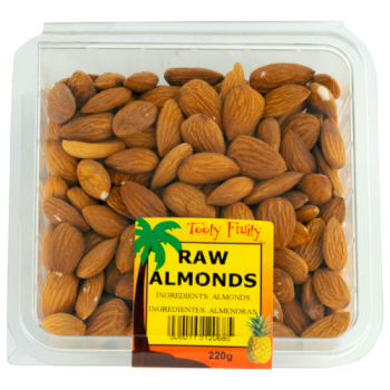 Tooty Fruity Raw Almonds 220g 