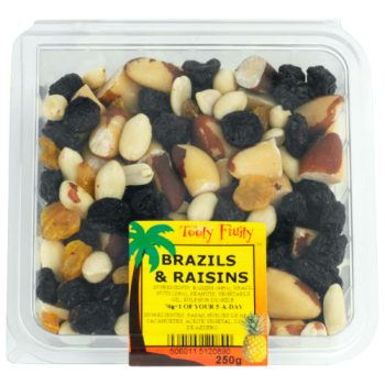 Tooty Fruity Brazils & Raisins 250g 
