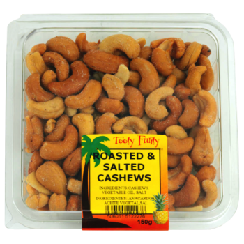 Tooty Fruity Roasted & Salted Cashews 150g