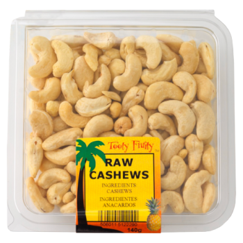 Tooty Fruity Raw Cashews 140g 