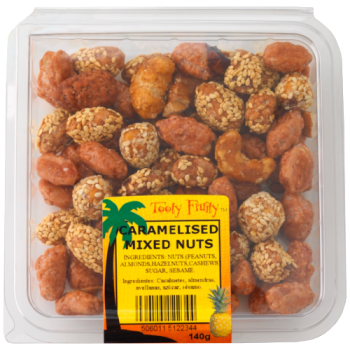 Tooty Fruity Caramelised Mixed Nuts 140g 