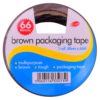 Club Brown Packaging Tape 48mm x 66m 