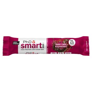 PhD Dark Choc Raspberry Flavour Smart Bar 64g