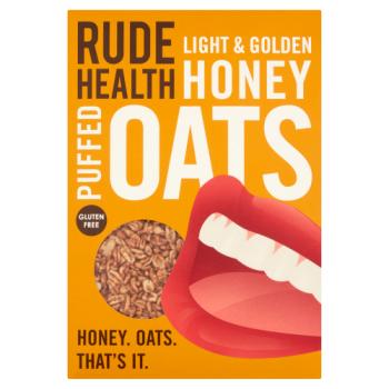 Rude Health Honey Puffed Oats - Gluten-