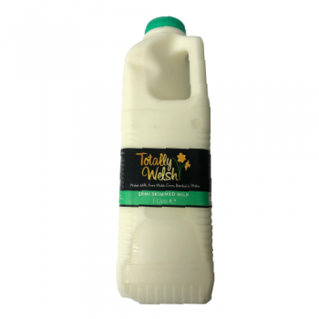 Totally Welsh Semi Skimmed Milk 1 Ltr