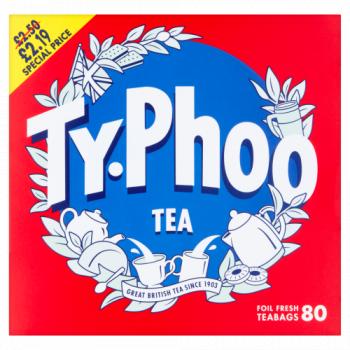 Typhoo Tea 80 Foil Fresh Teabags 232g