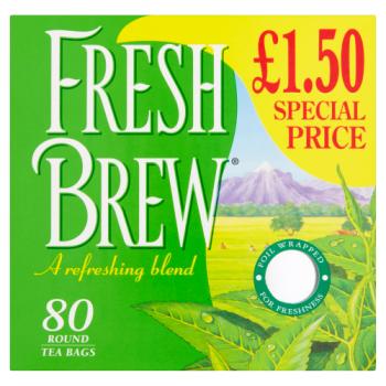 Fresh Brew 80 Round Tea Bags 232g