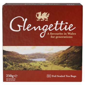 Glengettie 80 Foil Sealed Tea Bags 250g