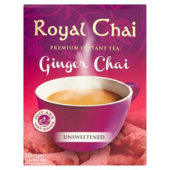 Royal Chai Premium Instant Tea Ginger Chai Unsweetened 180g