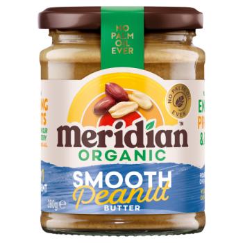 Meridian Organic Smooth Peanut Butter 280g