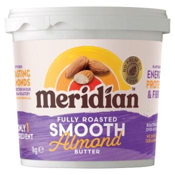 Meridian Smooth Almond Butter 1kg Tub