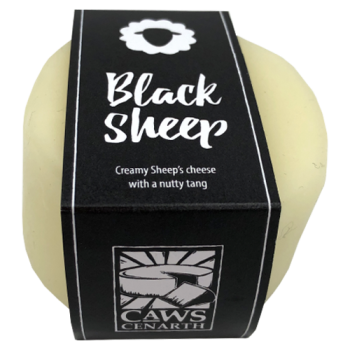 Caws Cenarth Black Sheep Cheese with a Nutty Tang  