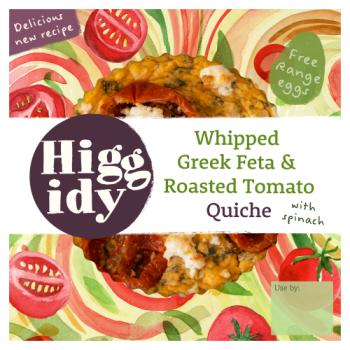 Higgidy Whipped Greek Feta & Roasted Tomato Quiche with Spinach 155g