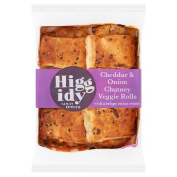 Higgidy Cheddar & Caramelised Onion Chutney Rolls 160g