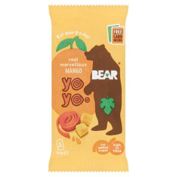 BEAR Real Marvellous Mango Yoyos 2 Rolls 20g