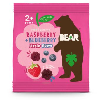 Bear Raspberry + Blueberry Little Paws 2+ Years 20g