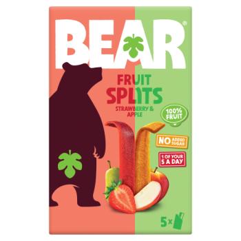 Bear Fruit Splits Strawberry & Apple 5 x 20g