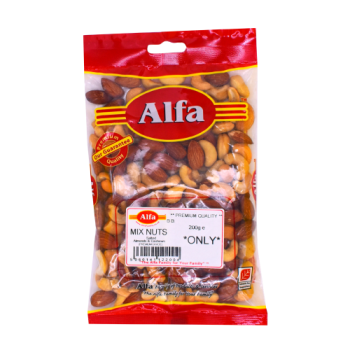 Alfa Mix Nuts Salted Almonds & Cashews 200g 