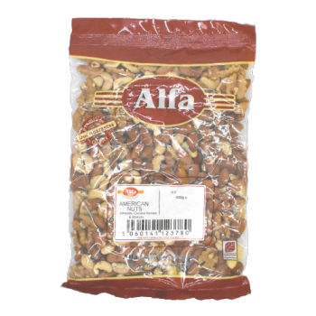 Alfa American Nuts Almonds, Cashew Kernels & Walnuts 600g 