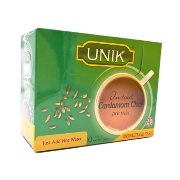 Unik Cardamom Chai Pre Mix Instant Tea Unsweetened 10s 