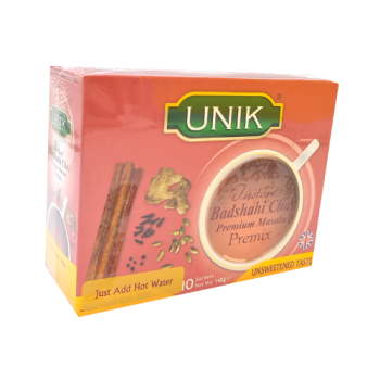 Unik Badshahi Chai Pre Mix Instant Tea Unsweetened 10s 