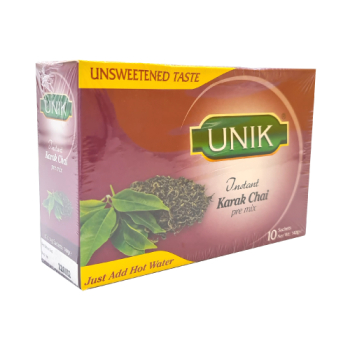 Unik Karak Chai Pre Mix Instant Tea Unsweetended 10s 
