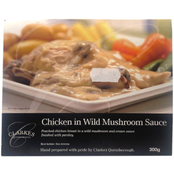 Clarkes Queniborough Chicken in Wild Mushroom Sauce 300g 