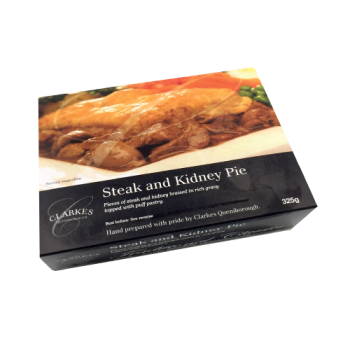 Clarkes Steak & Kidney Pie 325g