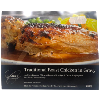 Clarkes Queniborough Traditional Roast Chicken in Gravy 350g 