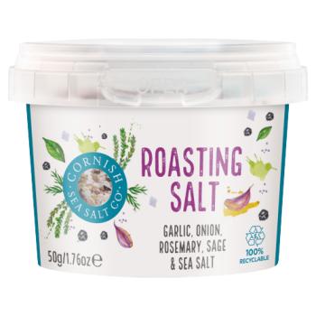 Cornish Sea Salt Co Garlic, Onion, Rosemary, Sage & Sea Salt Roasting Salt 50g