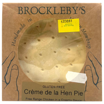 Brockleby's Crème de la Hen Pie Small 