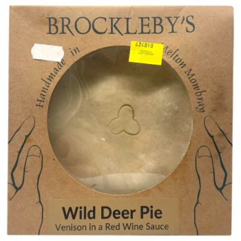 Brockleby's Wild Deer Pie Large 