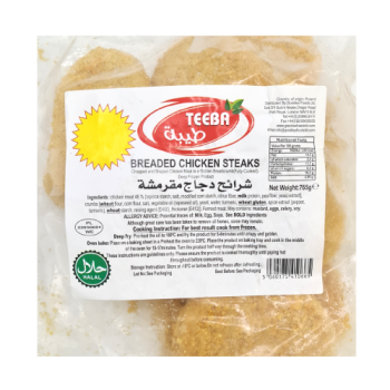 Teeba Breaded Chicken Steaks 765g 