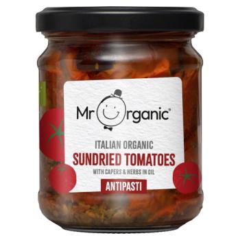 Mr Organic Italian Organic Sundried Tomatoes Antipasti 190g